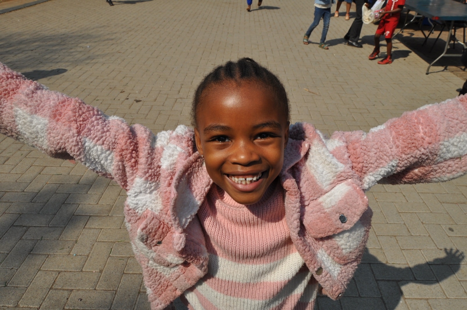 A smiling Sancta Maria pupil